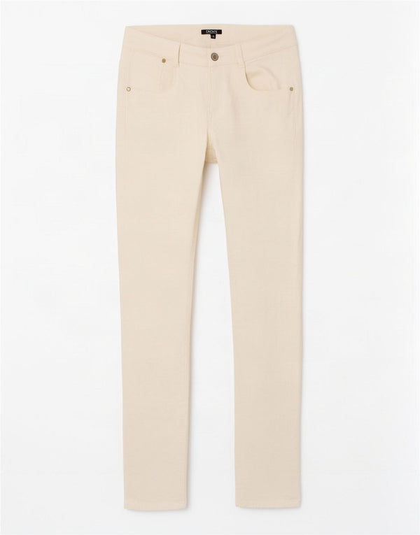 Dkny Повседневные узкие брюки для девочек 13–14 лет W28 L30 Off White Classic