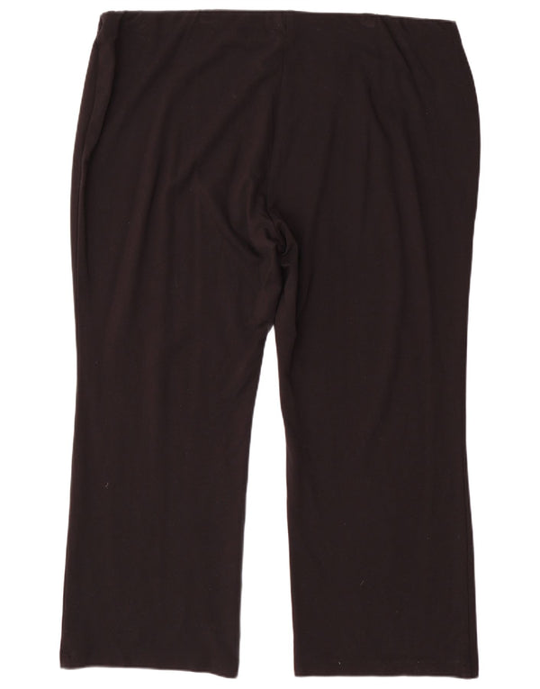 Женские повседневные брюки Marks & Spencer Bootcut UK 22 3XL W44 L30 черные