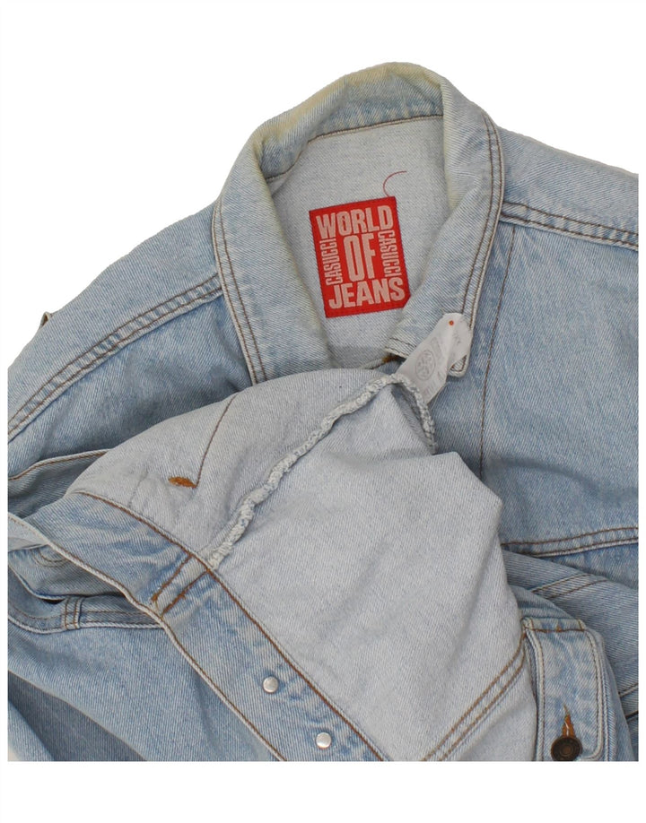 Мужская джинсовая куртка CASUCCI UK 44 2XL, синяя, хлопок
