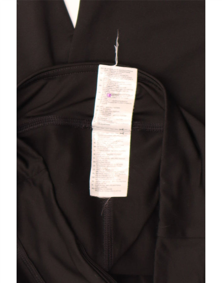 Женские леггинсы-капри Adidas Climalite UK 12/14, средний черный полиэстер