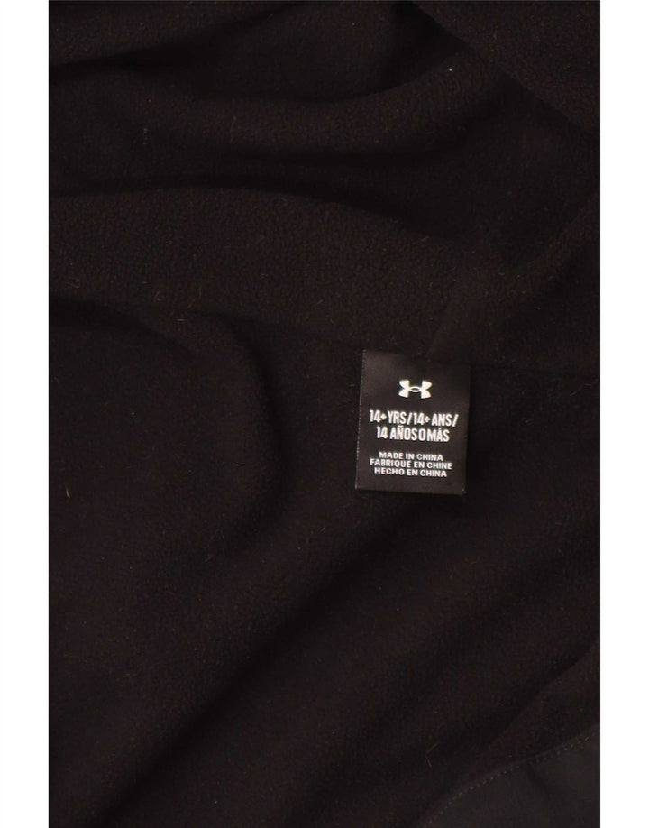 Дождевик с капюшоном и графическим рисунком для мальчиков Under Armour, 13–14 лет, черный