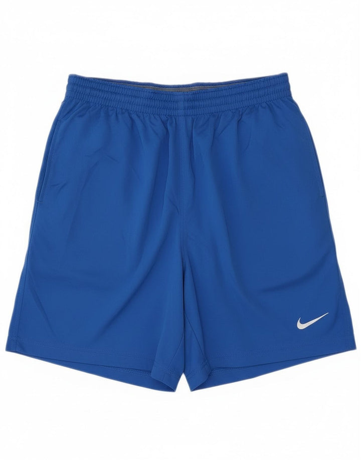 Мужские спортивные шорты Nike среднего синего цвета