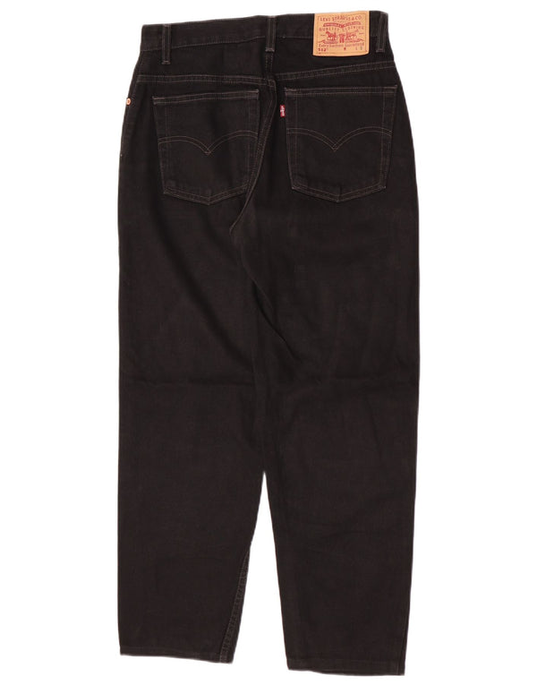 Женские узкие прямые джинсы Levi's 512 с высокой талией, США 8, средние W28 L26, черные