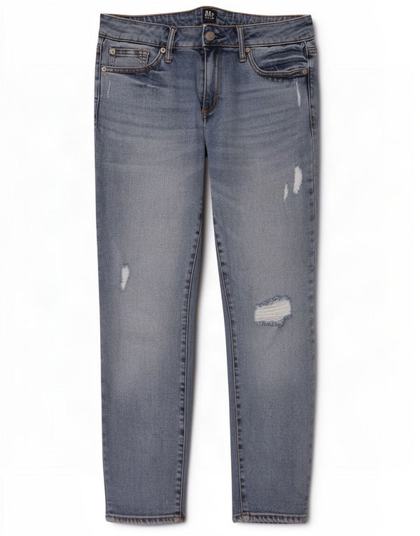 Женские потертые джинсы скинни Gap W30 L27 синие из лиоцелла