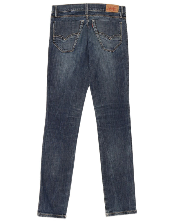 Джинсы Levi's Slim для девочек 13-14 лет W26 L30, синий хлопок