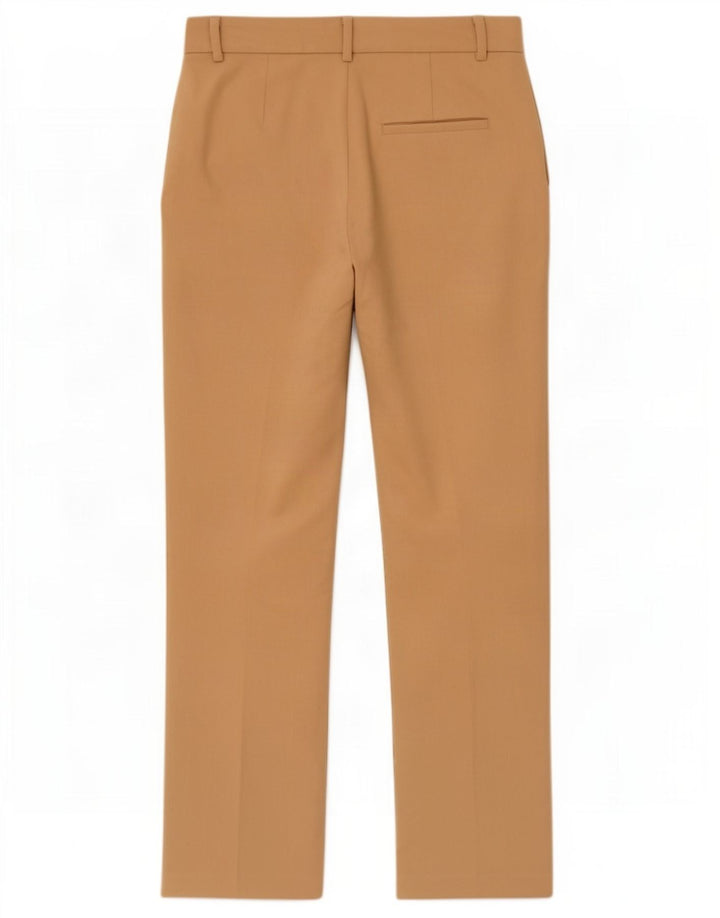 Zara Женские костюмные брюки с привязкой, средние W28 L31, бежевый полиэстер