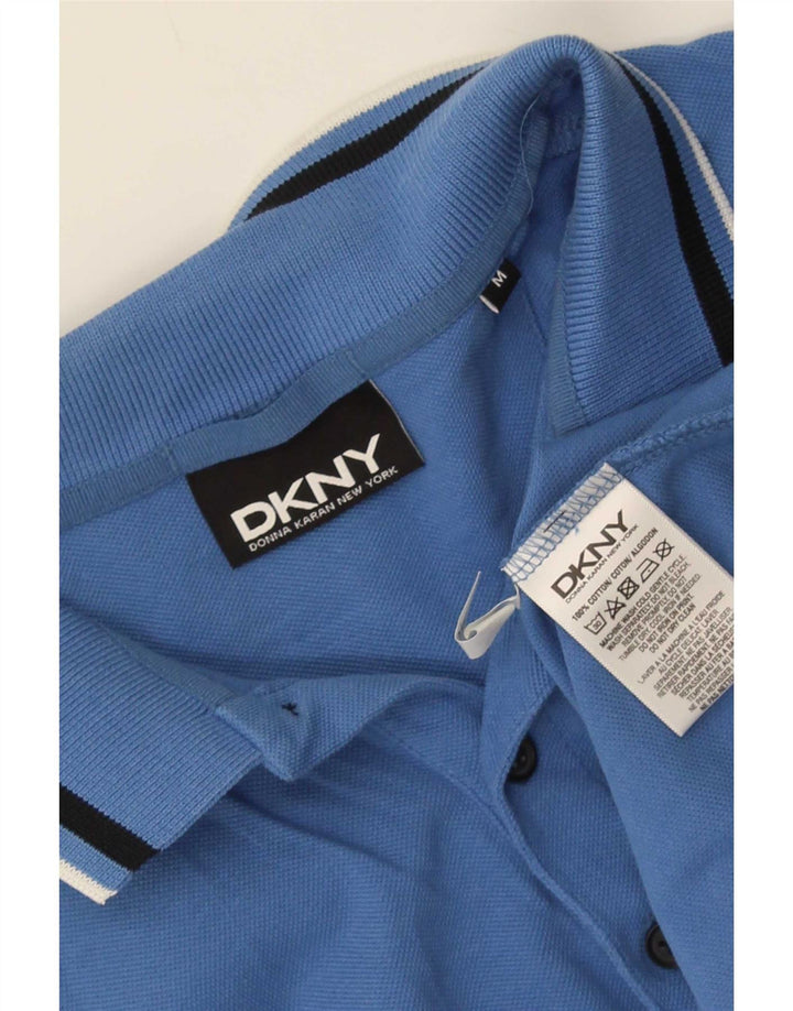 Мужская рубашка-поло Dkny из хлопка в синюю полоску средней длины