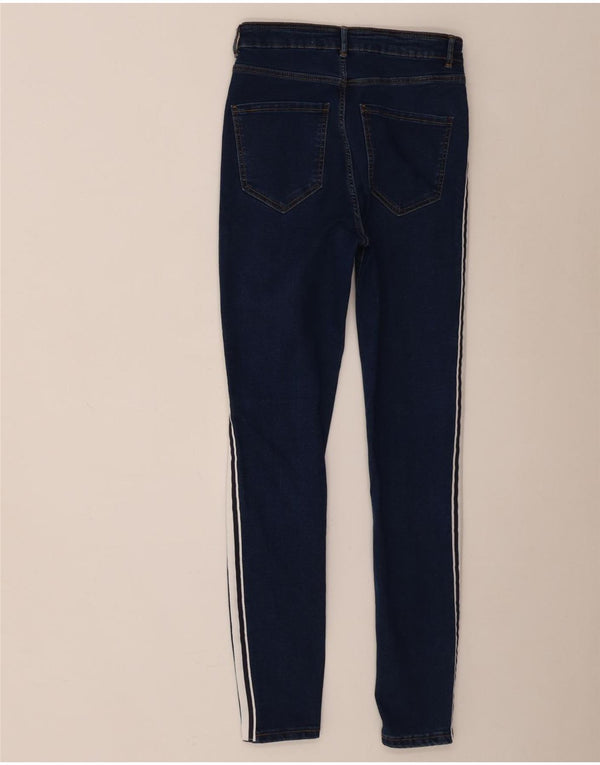Женские джинсы скинни Zara Trafaluc EU 38 XS W28 L28, хлопок в синюю полоску
