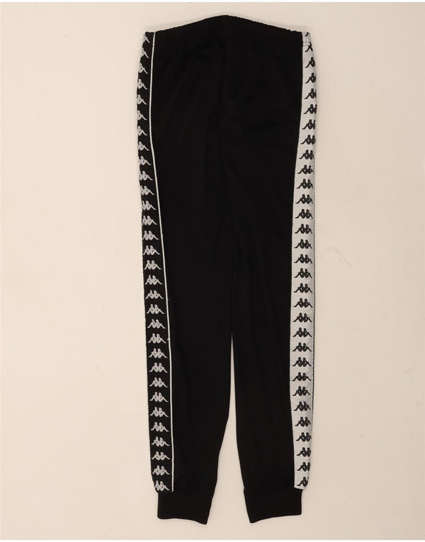Kappa Mens Graphic Tracksuit Trousers Joggers Small Black Colourblock