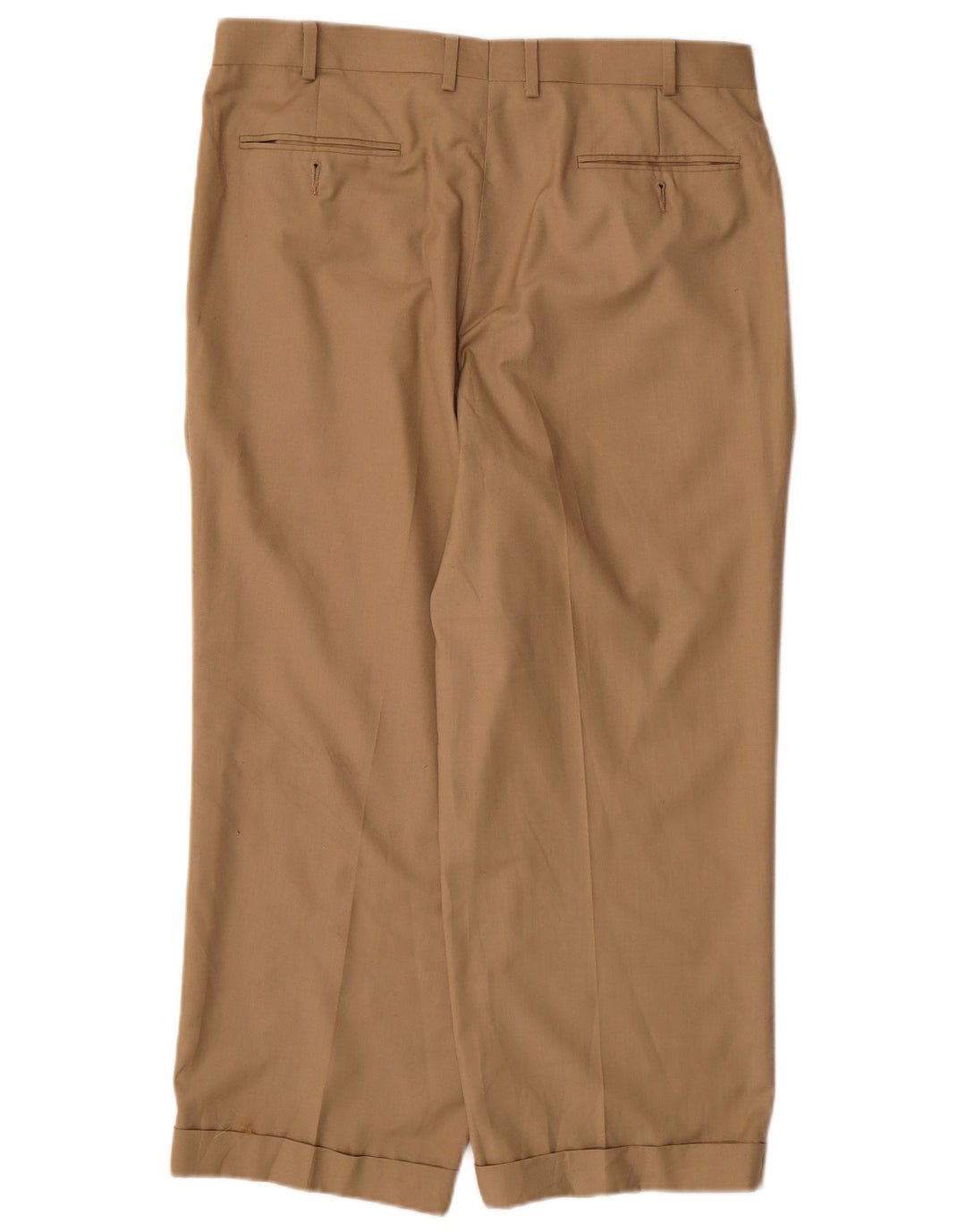 RALPH LAUREN Mens Straight Suit Trousers W36 L26 Beige Polyester