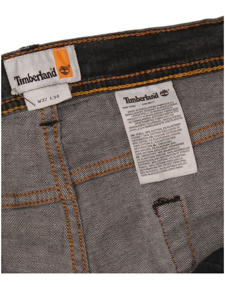 Мужские узкие джинсы Timberland W32 L34 серые, хлопок