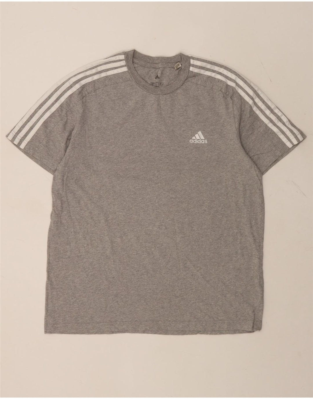 Мужская футболка ADIDAS, большой серый хлопок