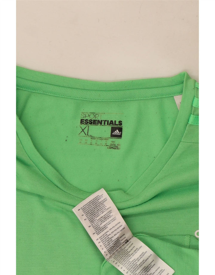 Adidas Мужская футболка Climalite Top XL Зеленый полиэстер