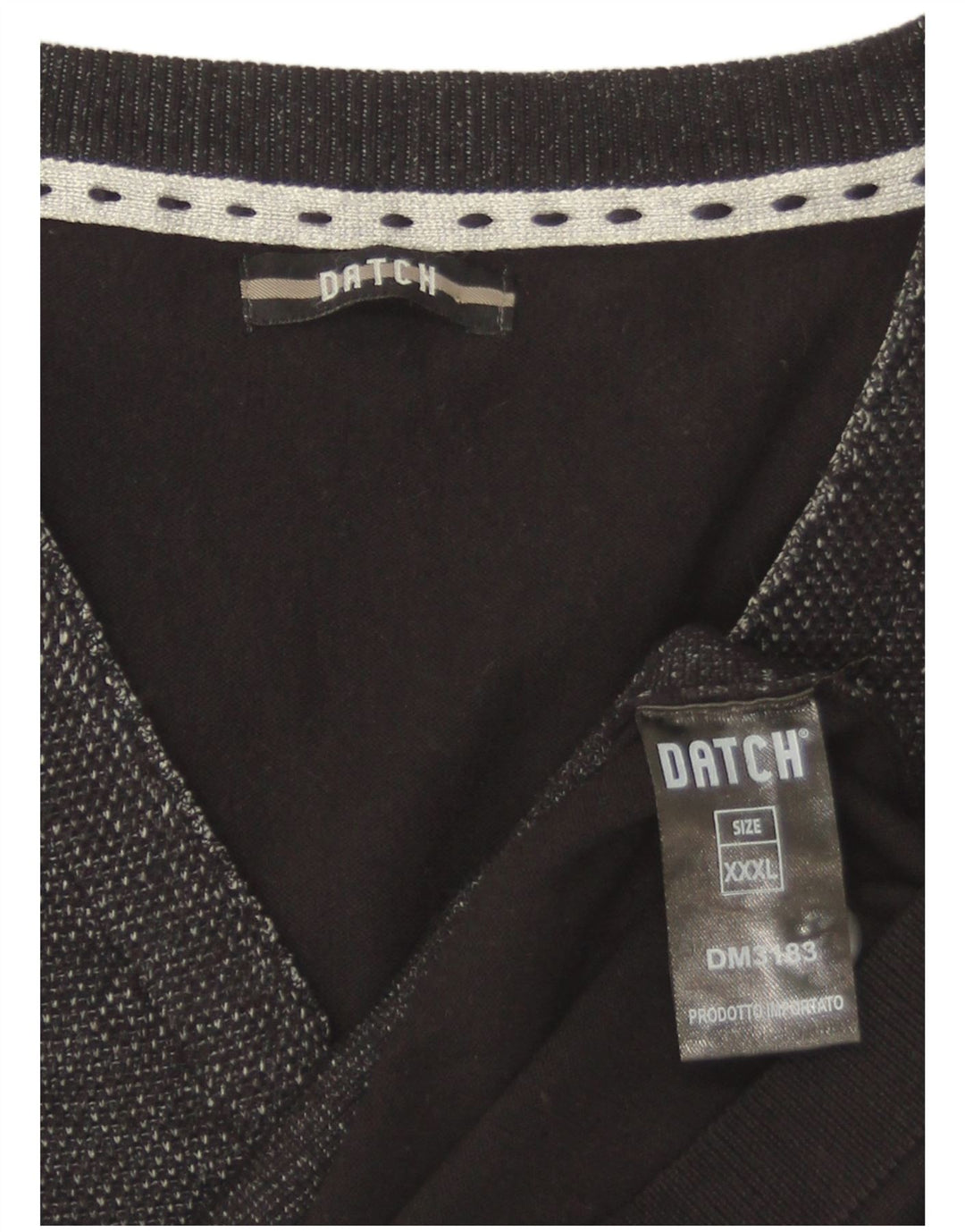 Мужской кардиган без рукавов Datch 3XL, черный вискоза