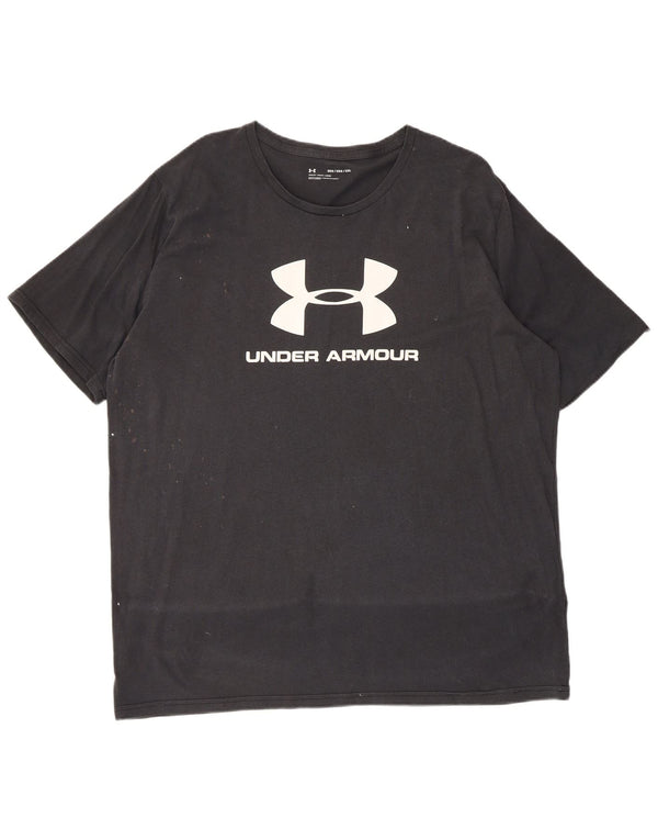 Мужская футболка с рисунком Under Armour 2XL, черная