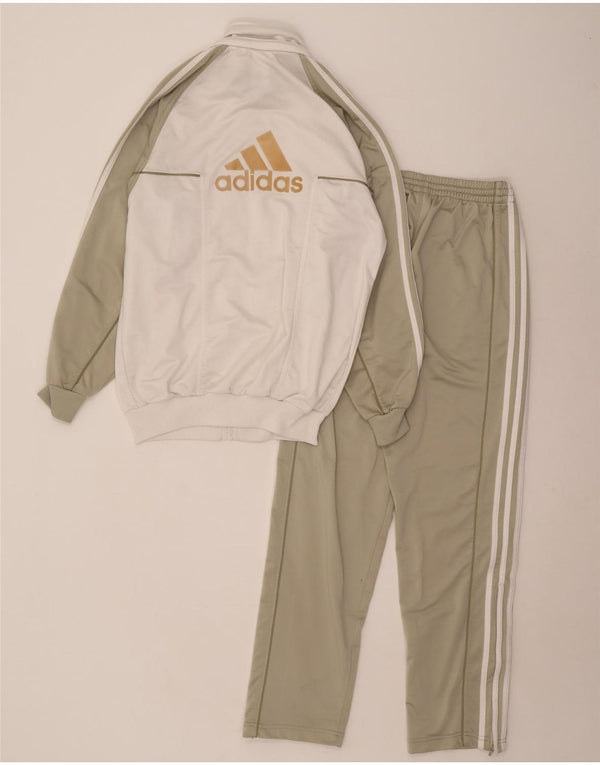 Мужской спортивный костюм Adidas с графическим рисунком UK 32/34 XS, зеленый полиэстер с цветными блоками
