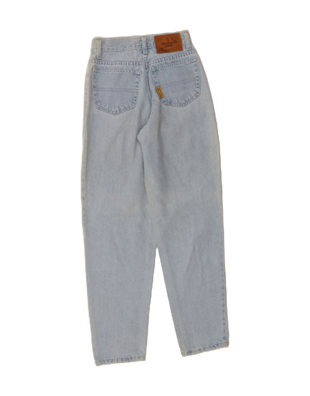 TRUSSARDI Womens Tapered Jeans W27 L29 Blue Vintage Trussardi and Second-Hand Trussardi from Messina Hembry 
