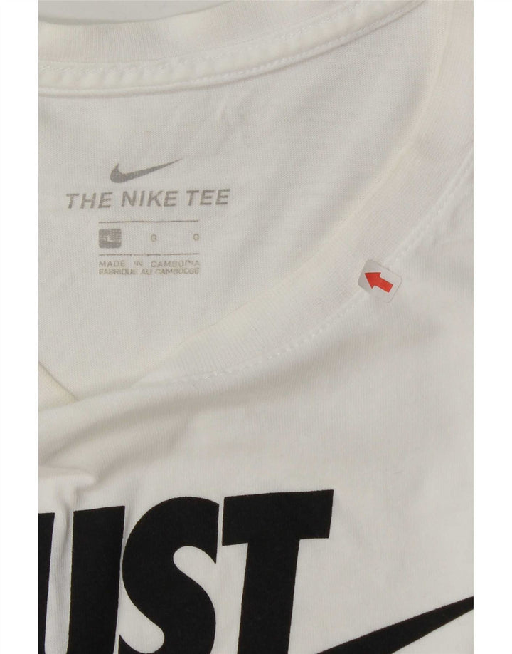 Мужская футболка с рисунком Nike, большой белый хлопок