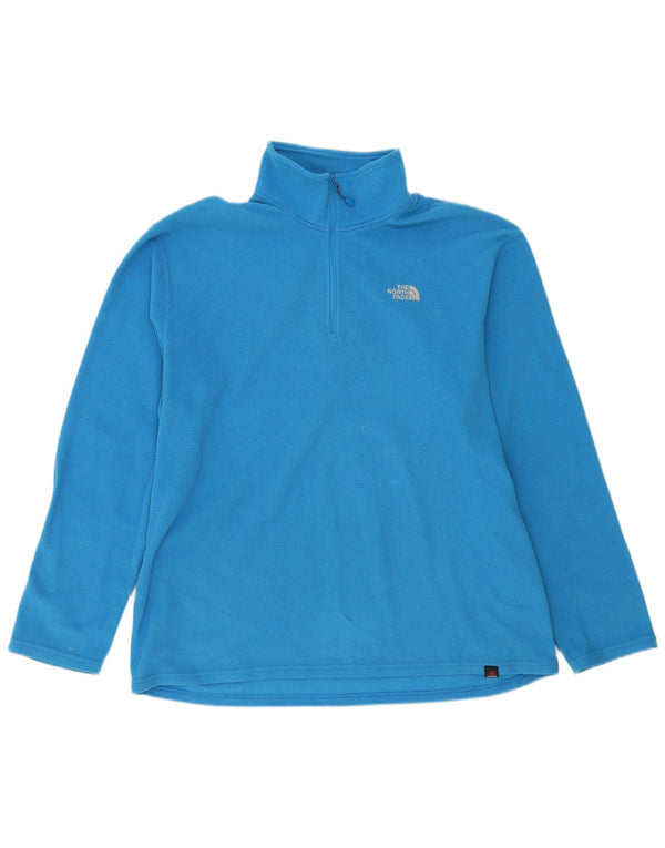 Мужской флисовый джемпер с воротником на молнии The North Face XL, синий полиэстер