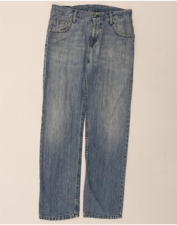 Мужские узкие джинсы CARHARTT W30 L32 синие, хлопок