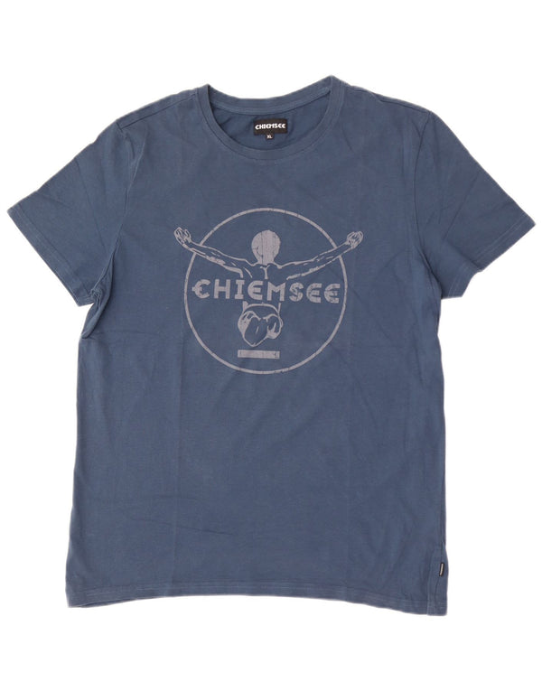 Женская футболка с рисунком Chiemsee Top UK 18 XL, синяя, хлопок