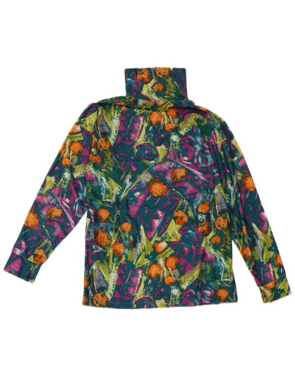 Винтажный женский топ с абстрактным узором и длинным рукавом IT 48 XL, разноцветный
