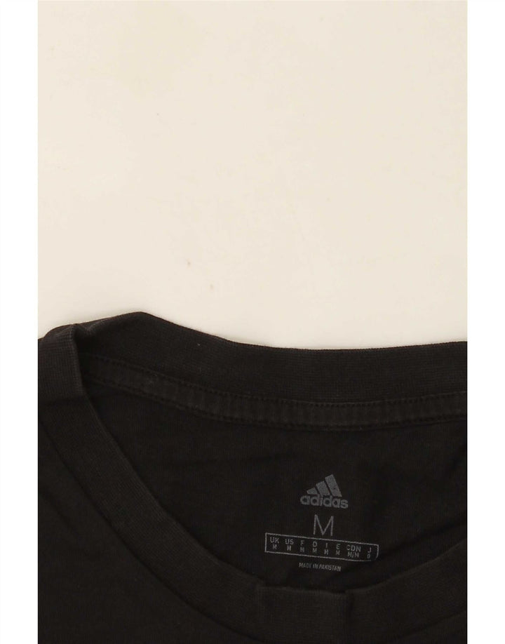 Мужская футболка Adidas Regular с рисунком, средний черный