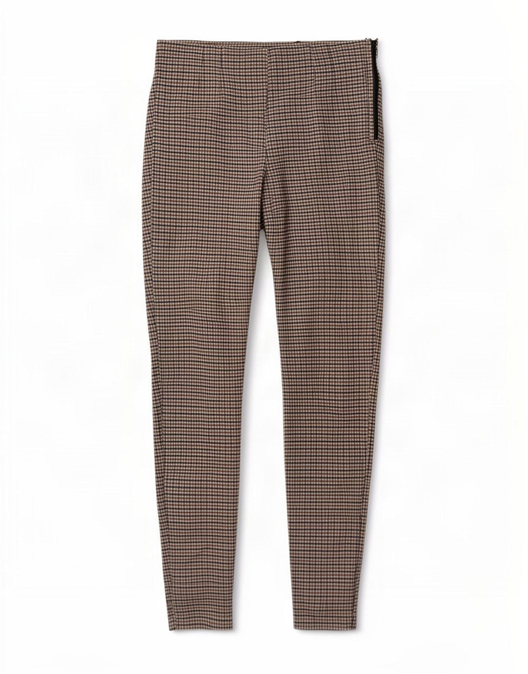 Женские леггинсы Zara UK 12, средний коричневый в клетку