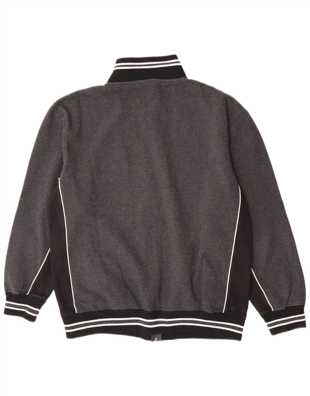 Мужской спортивный костюм Fila с графическим рисунком, большая серая куртка с цветными блоками