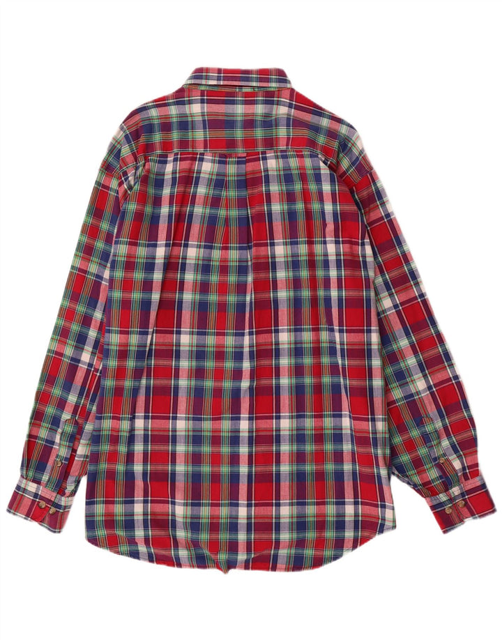 Мужская рубашка Ivy Oxford 2XL, хлопок в разноцветную клетку