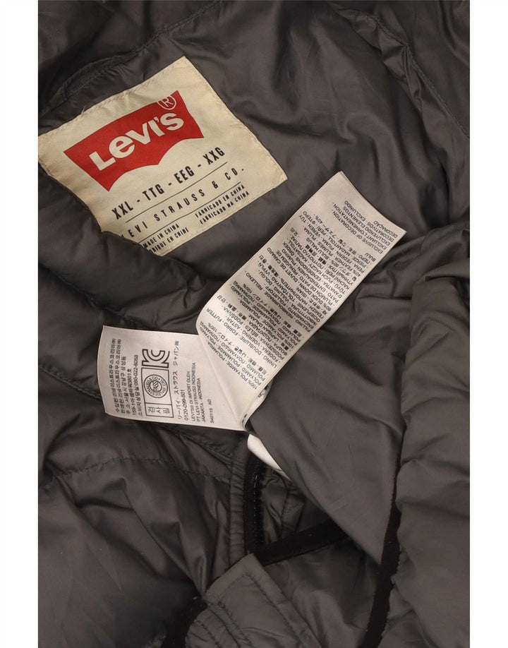 Мужская стеганая куртка Levi's UK 44 2XL Серый Полиамид
