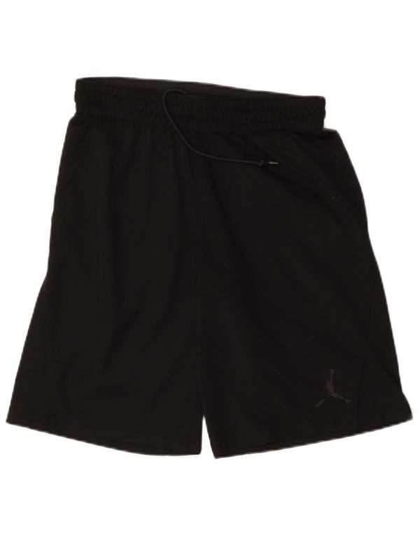 Мужские спортивные шорты Jordan Dri Fit с графическим рисунком, средний черный, полиэстер