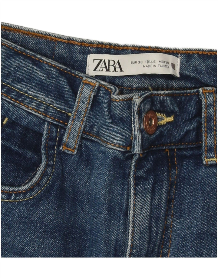 Женские узкие джинсы ZARA EU 38, маленькие W28 L27, синие