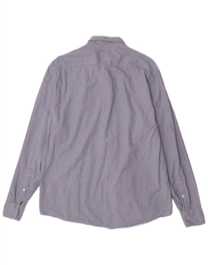 LEE Mens Regular Fit Shirt XL Blue Pinstripe Cotton