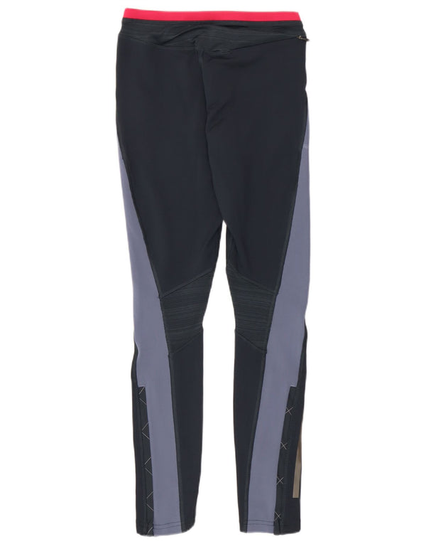 Женские леггинсы Adidas Climacool UK 4/6 XS Темно-синие с цветными блоками