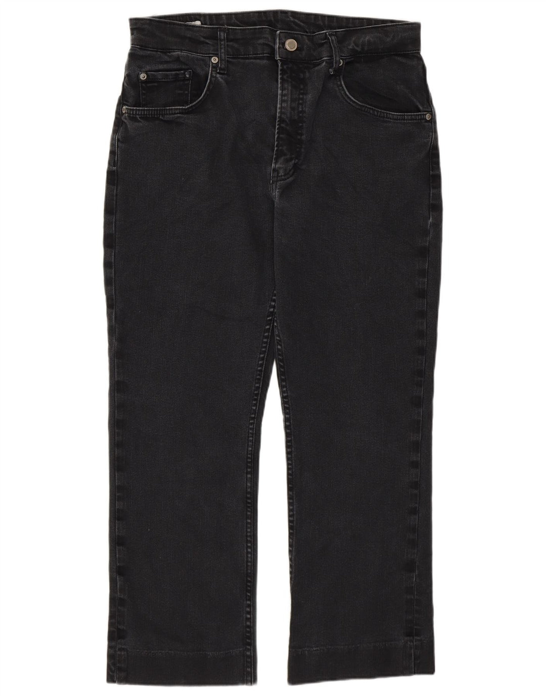 Женские укороченные джинсы Zara EU 44 XL W34 L25 Серые