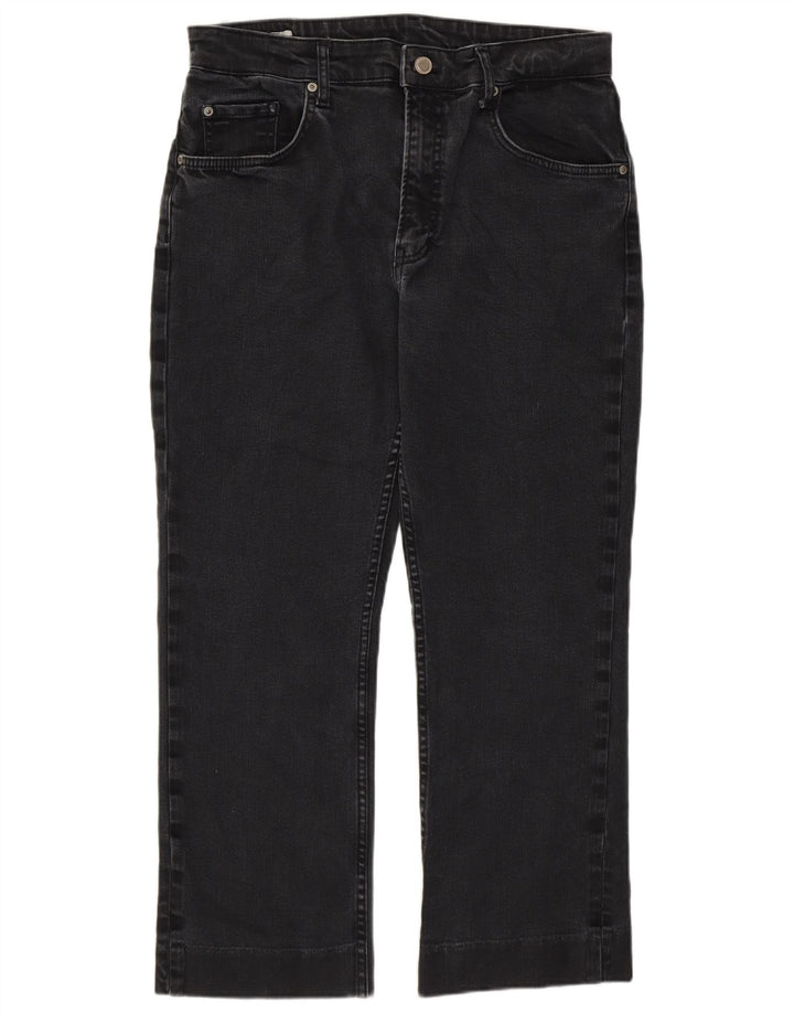 Женские укороченные джинсы Zara EU 44 XL W34 L25 Серые