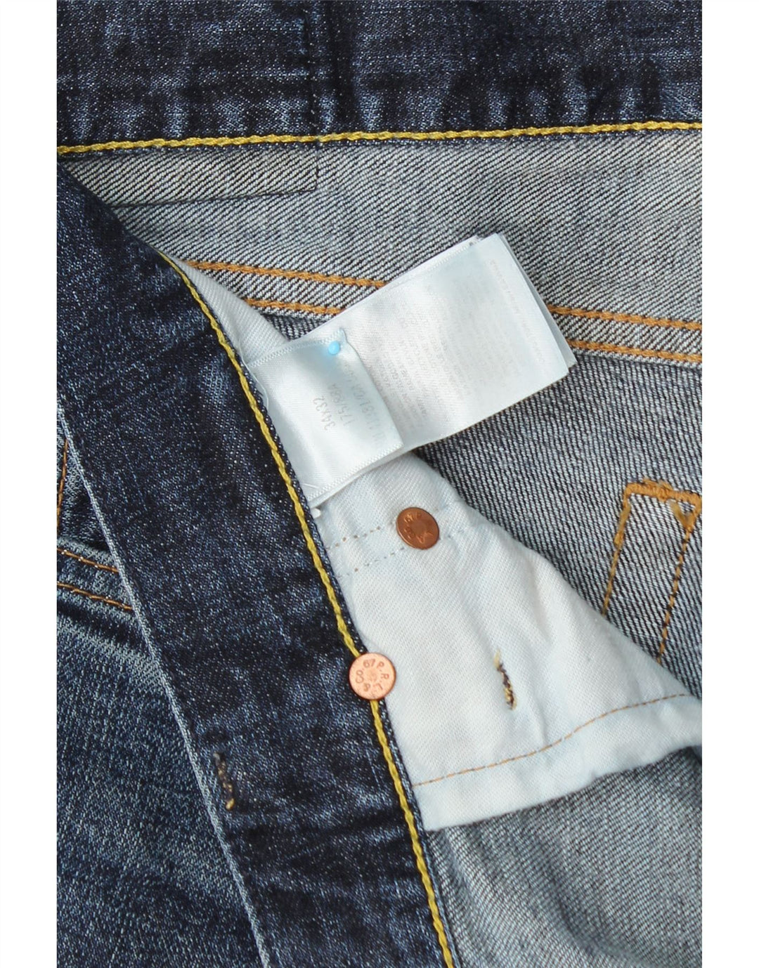 Джинсы мужские узкие POLO RALPH LAUREN W34 L32 синие, хлопок