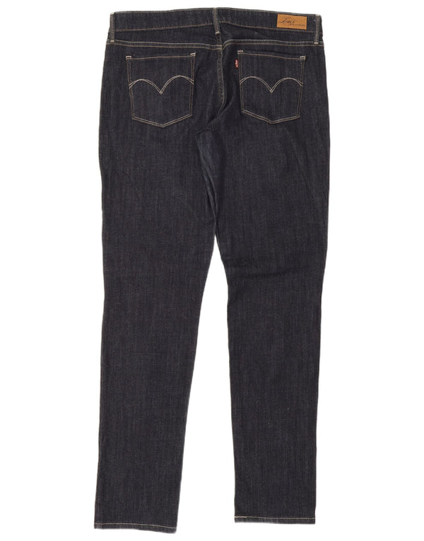 Женские джинсы скинни Levi's с легким изгибом W32 L34 Темно-синие, хлопок