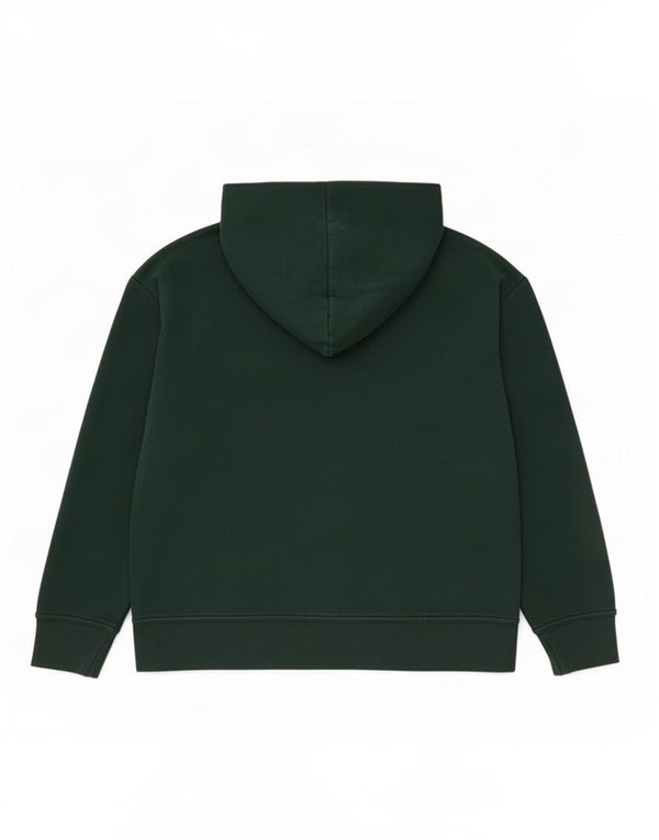 Женский джемпер с капюшоном оверсайз Zara UK 16, большой зеленый хлопок