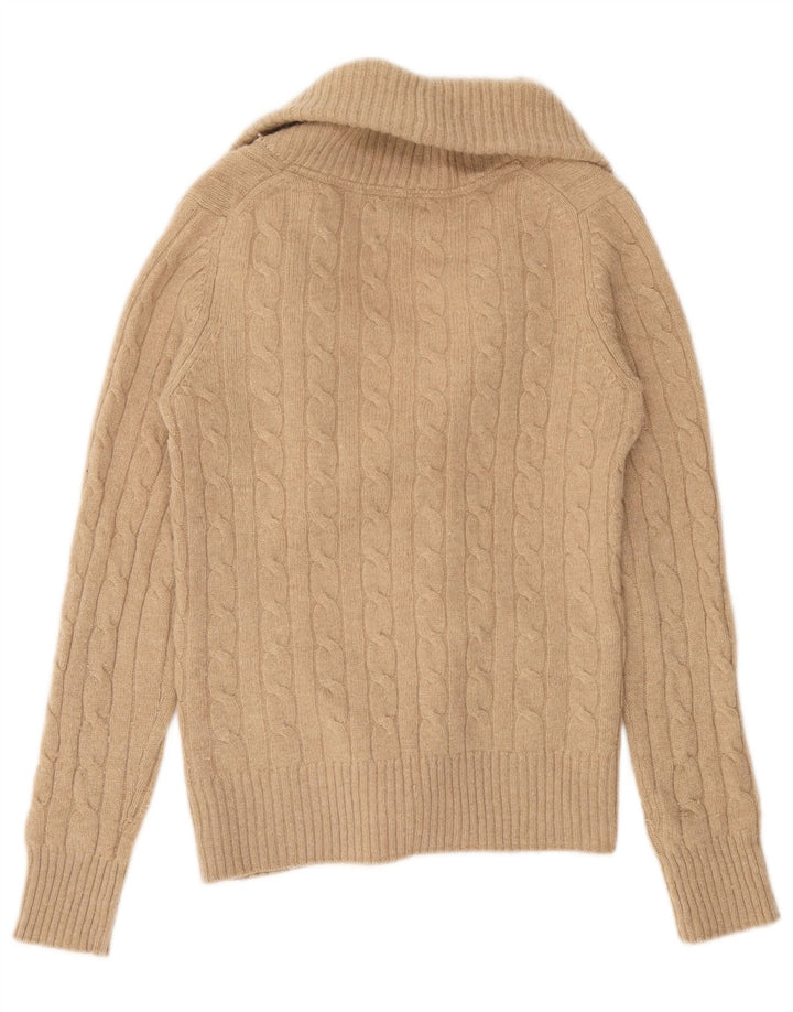 Женский кардиган Massimo Dutti UK 12, средний коричневый, шерсть
