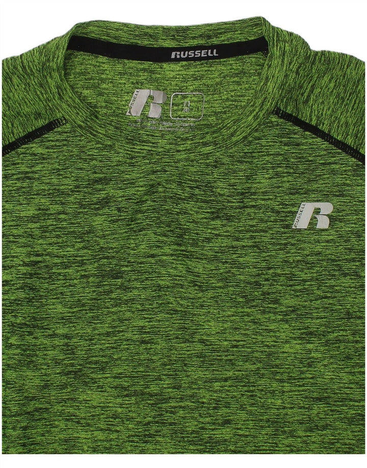 RUSSELL ATHLETIC Футболка Dri-Power для мальчиков с длинными рукавами, 7–8 лет, средний зеленый цвет