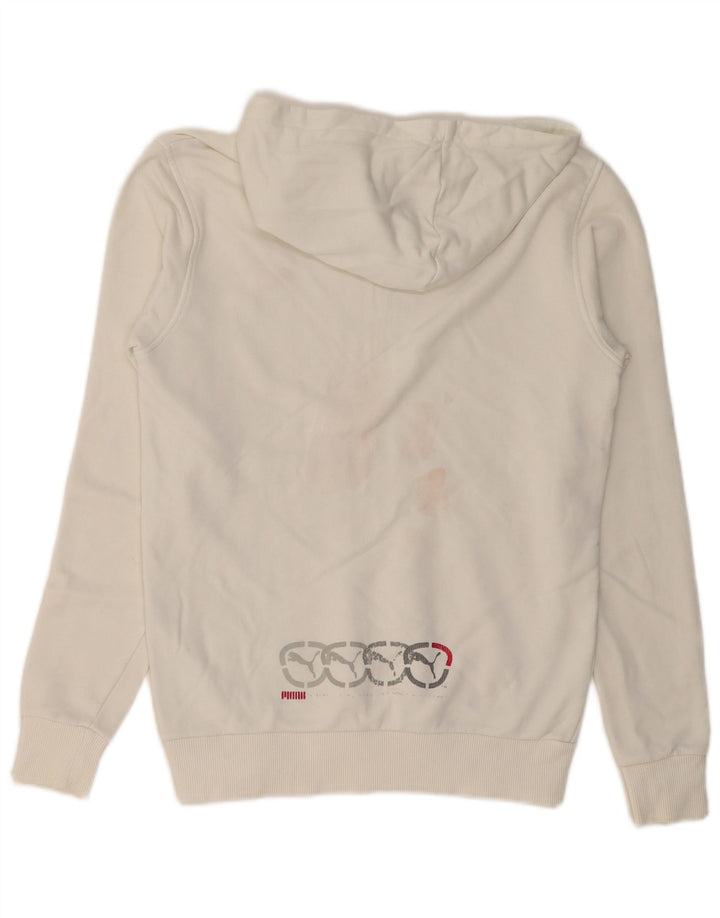 Мужской джемпер с капюшоном с рисунком Puma XS, белый хлопок