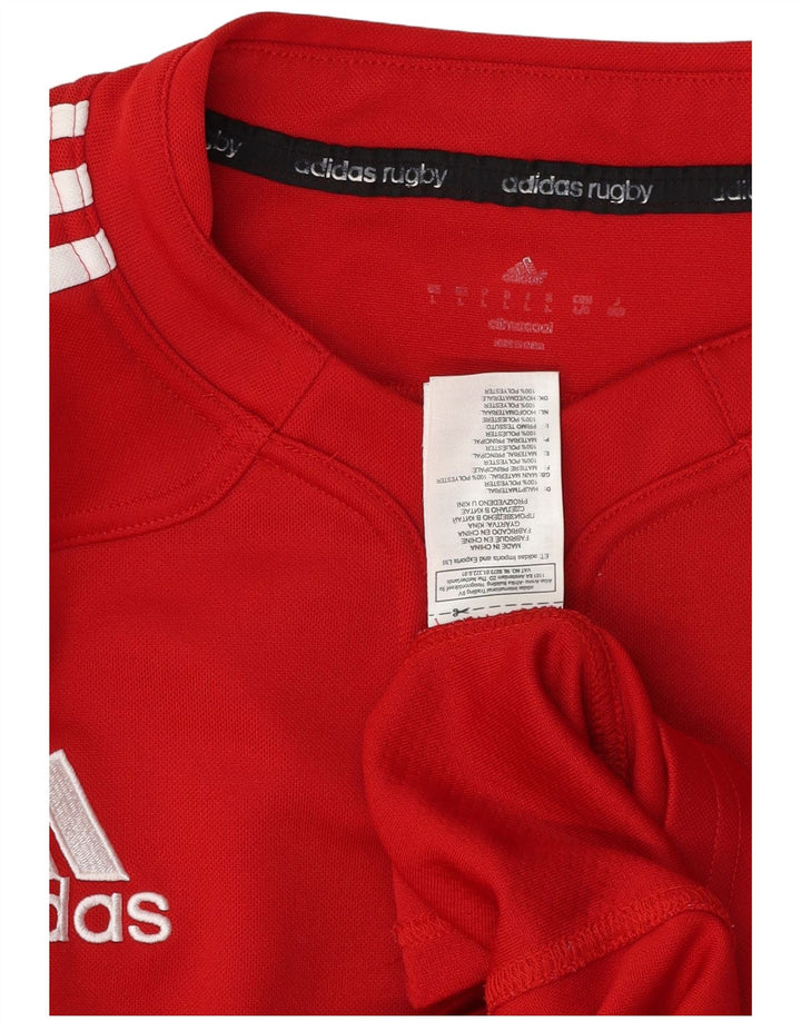 Мужская футболка Adidas Climacool, большой красный полиэстер