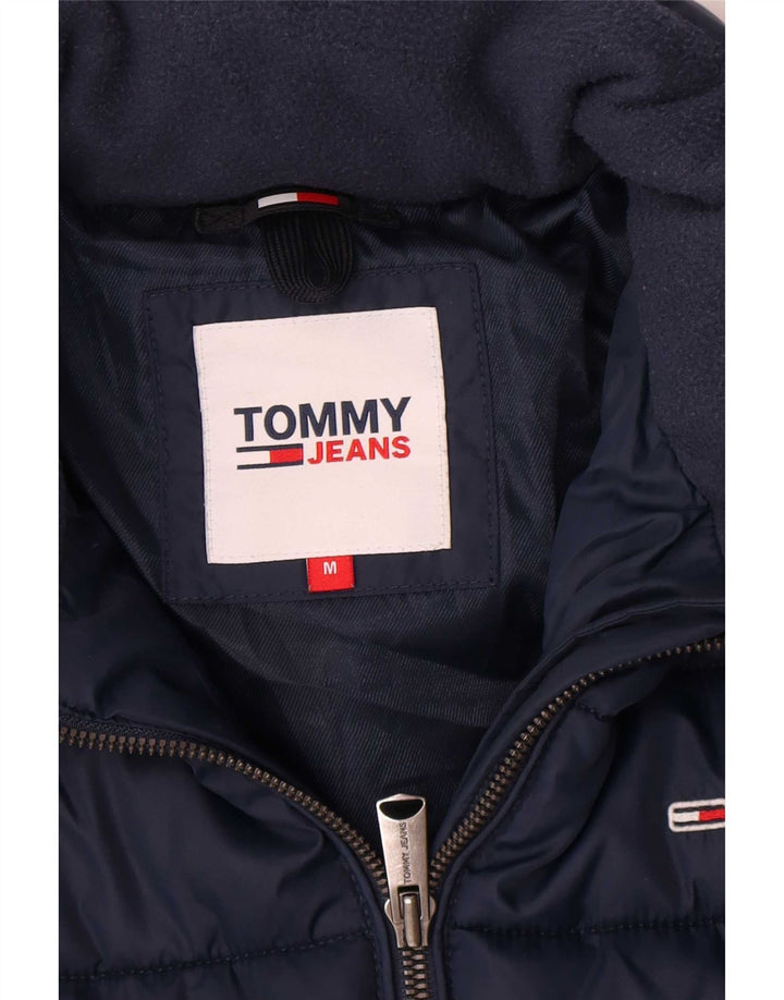 Женская стеганая куртка Tommy Hilfiger UK 14, средний темно-синий, полиэстер