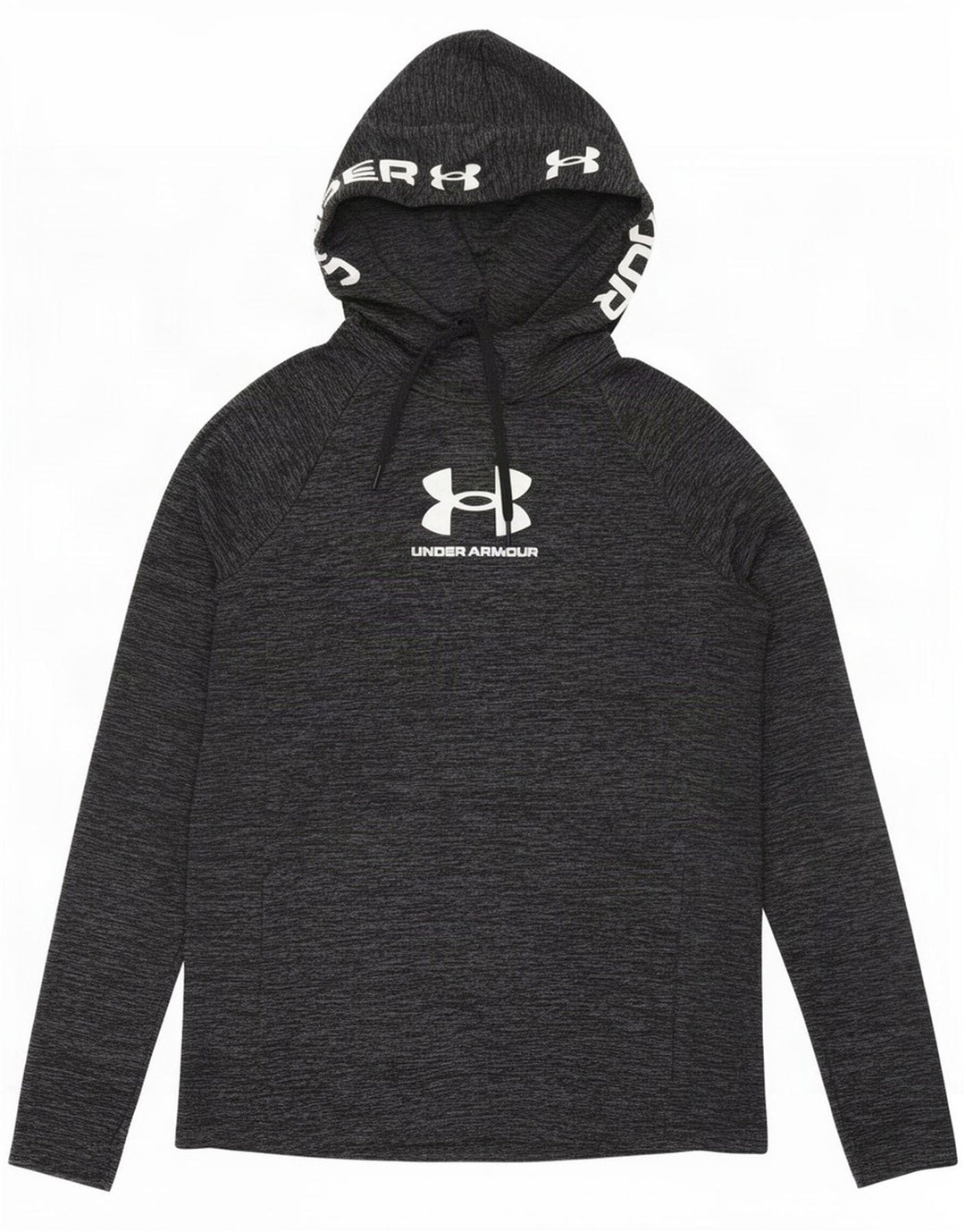 Мужской топ с рисунком Under Armour с длинным рукавом, средний серый в крапинку