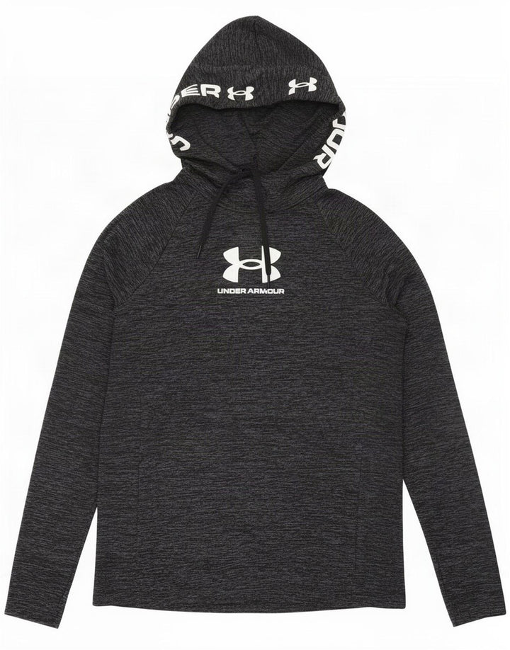 Мужской топ с рисунком Under Armour с длинным рукавом, средний серый в крапинку