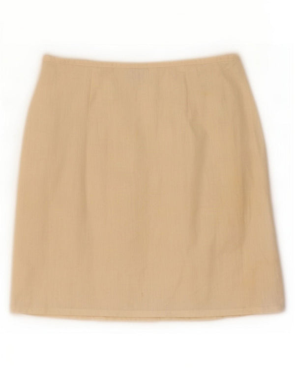 Женская мини-юбка с запахом Benetton IT 44 Medium W28 Бежевый хлопок