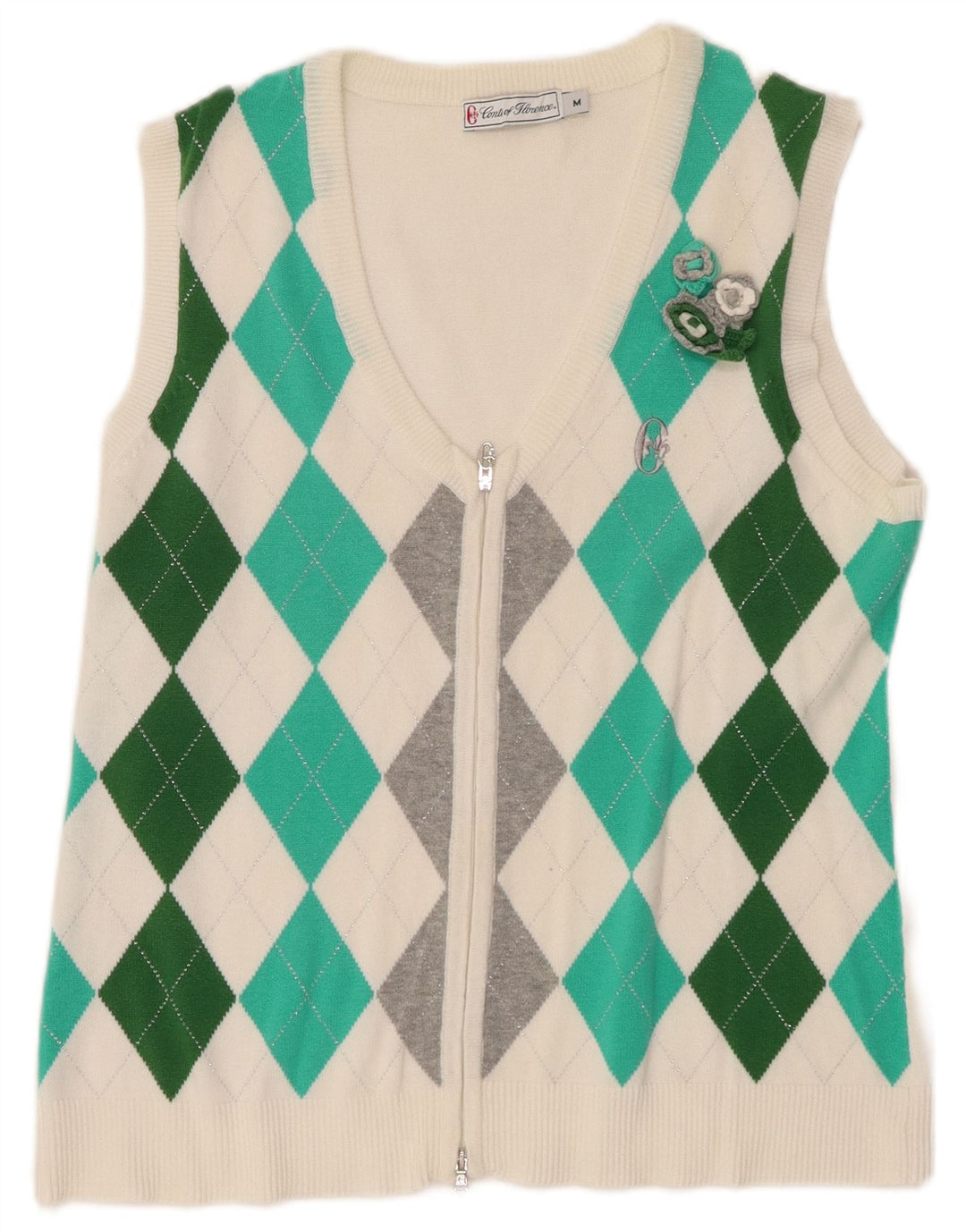 Женский кардиган CONTE OF FLORENCE UK 12, средний белый