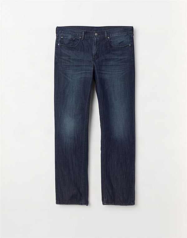 Levi's Mens 559 Relaxed Fit Straight Jeans W34 L32 Navy Blue Cotton
